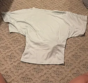 amazon flowy sleeve tie back top  thumbnail 1
