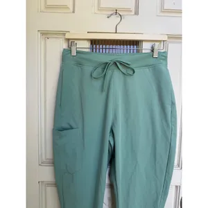 Mandala Women Sage Green Equa-Tek Jogger Scrub Pants Drawstring Size Small thumbnail 4