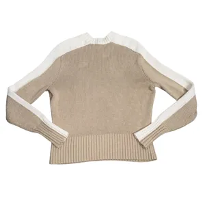 ANR+ Alp-n-Rock Sweater Women Small Tan White Stripe Good Organic Cotton Knit thumbnail 5