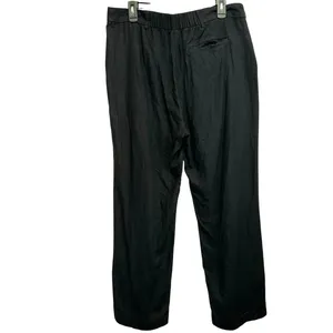 Old Navy Taylor Wide Leg‎ Linen Blend Trousers Black High Rise Relaxed Large thumbnail 3