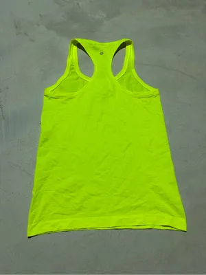 Lululemon swiftly tech Neon Yellow Racerback Tank Top 6 thumbnail 6