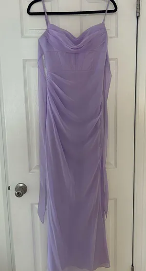 Azazie Kendall x Kylie Maxi Purple Dress thumbnail 1
