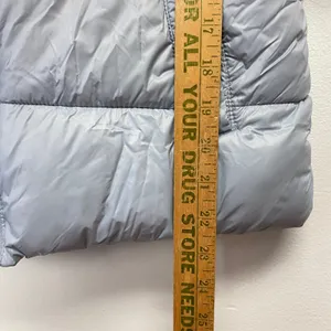 Old Navy Womens‎ Puffer Vest Size XS Gray Fleece Lined Full Zip Outdoor Fall thumbnail 8