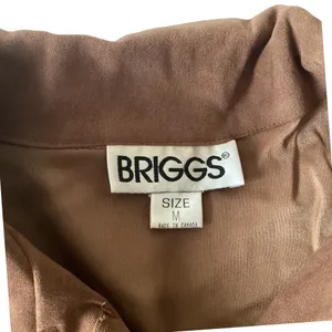 Briggs Vegan Suede Jacket Brown Size M thumbnail 4