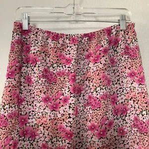 Kathie Lee Collection Vintage Y2K Pink‎ Dainty Floral Feminine Romantic Fairy Slip Skirt M VTG 2000s thumbnail 2