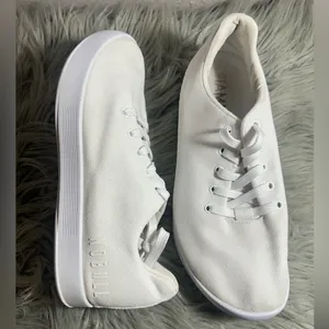 NOBULL Canvas Trainer Sneakers Unisex White /White Sneakers W8/M6.5 thumbnail 7
