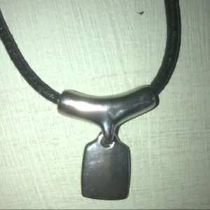 Lia Sophia Leather Silver Choker thumbnail 3