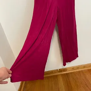 MOULINETTE SOEURS ANTHROPOLOGIE ANTHRO Alisande Jumpsuit Pink Crop Ankle NO BELT thumbnail 9