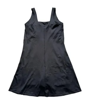 🆕Old Navy Active Black PowerSoft Square Neck Athletic Dress thumbnail 4