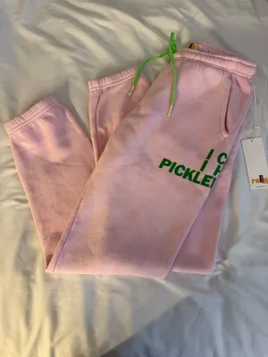 NWT The Rally Club Unisex Royal Pickleball Pink Sweatpants thumbnail 3