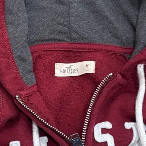 Hollister Y2K Spellout Zipper Hooded Jacket Academia‎ College Size M thumbnail 6