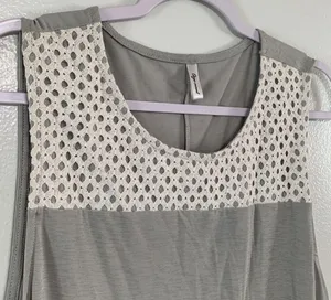 Ago Sweet Grey Sleeveless Tunic Top Size XL thumbnail 3