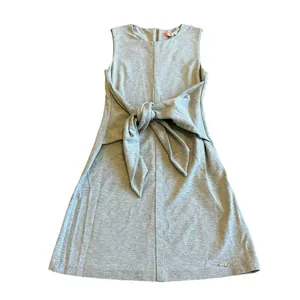 Ted Baker London Evalina Tie Front Dress Grey Stretch Sleeveless Size 4 Women's thumbnail 2