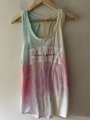 Victoria's Secret PINK Everyday Racerback Tank Top Tie Dye thumbnail 2