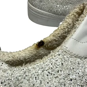Steve Madden Womens White 2 Star Glitter Low Top Platform Sneakers Shoes Size 41 thumbnail 8