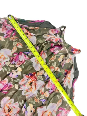 Bellambra Made in Italy Silk Blend Sage Green Floral Halter Maxi Dress thumbnail 9