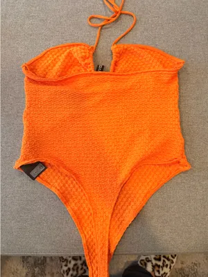 H&M Orange Halter Bodysuit thumbnail 4