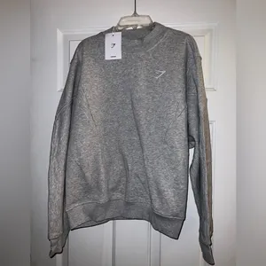 Gymshark Rest Day Cotton Contour Pullover in Gray Size Medium New with tag thumbnail 4