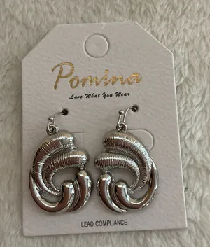 Pomona post earrings Silver thumbnail 1
