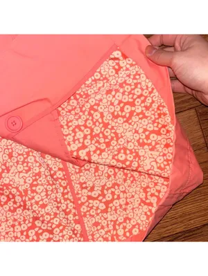 GAP Women's Vibrant Coral Pink Trench Coat Hidden Buttons Pockets Trendy Cotton thumbnail 8