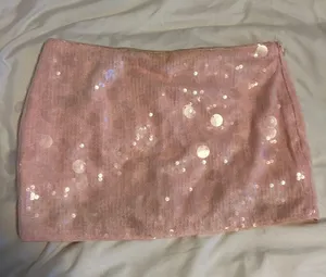 Shein pink sequin skirt thumbnail 2