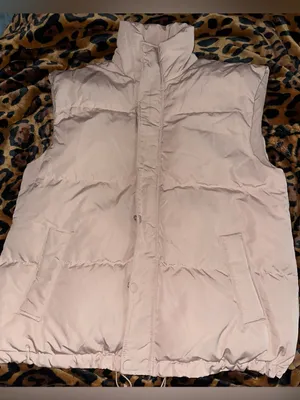 A New Day Beige Puffer Vest Sz. S thumbnail 1