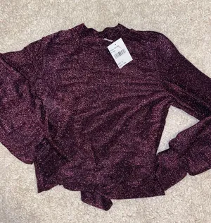 Lush Clothing Sparkly Long Sleeve Shirt thumbnail 1