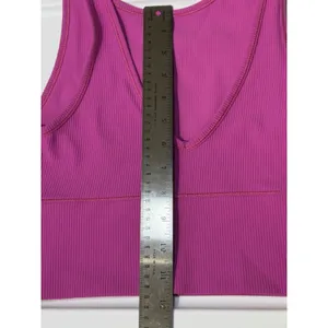 Lululemon Womens Top 4 Sonic Pink Power Pivot Ribbed Tank Reversible Crop thumbnail 6