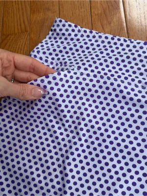 Jofit Golf Tennis Skort White Purple Polka Dot Pockets Built-In Shorts XS thumbnail 3