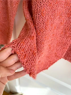 April Cornell Women Knit Cardigan Sweater Button Collar Oversized Boxy M VTG thumbnail 5