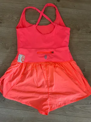 FREE PEOPLE Righteous Runsie workout Jumpsuit romper, Pink/Orange, Large, NWT thumbnail 3