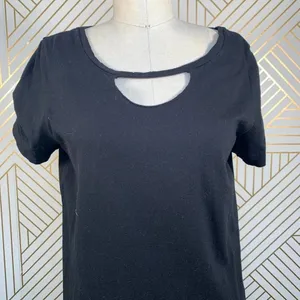 n:Philanthrophy Carlita‎ T-Shirt Dress in Black thumbnail 4