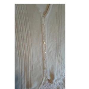 Specialty Collection Petite Cream White Pintuck Pleated Button Cardigan PM thumbnail 8