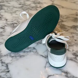 EUC KEDS X STAUD The Court Sneakers Cream and Green Women's Sz 7.5 Sold Out thumbnail 10