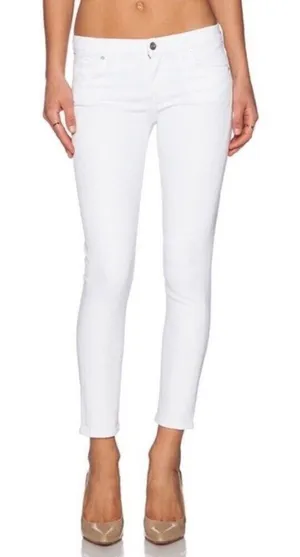 Citizens of Humanity‎ Women's White 25 Avedon Skinny Low Rise Jeans thumbnail 1