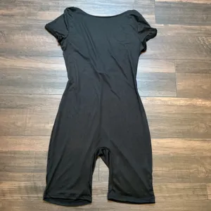 Intimately Free People Black Open Back Short Sleeve Romper Size S Athleisure thumbnail 2
