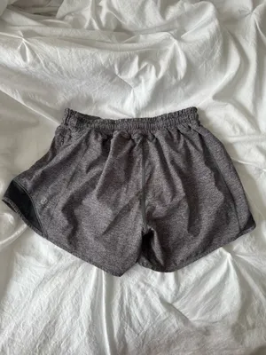 Lululemon Hotty Hot Low-Rise 4" Shorts Gray thumbnail 2