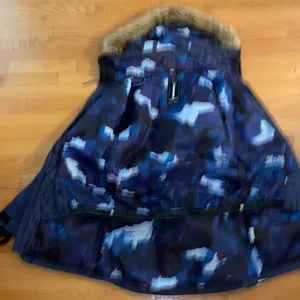 NWT!! Armada Lynx Insulated Waterproof Ski Jacket Navy Parka W Faux Fur Size XS thumbnail 6