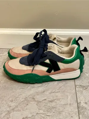 Kate Spade New York K As In Kate Sneakers White Green Women 6.5 B US Shoes thumbnail 3