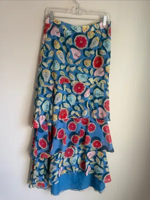 Anthropologie Hutch Medley Tiered Maxi Skirt Medium thumbnail 3