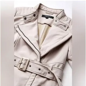 Kenneth Cole New York Beige Belted Trench Coat Women’s XS Classic Chic thumbnail 7