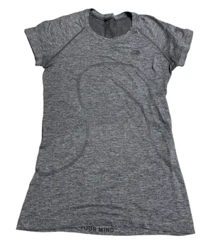 Lululemon Swiftly Tech Short Sleeve Athletic Shirt Size 8 Heathered Gray thumbnail 1