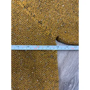 Eileen Fisher Womens XS Mustard Textured Knit Sweater Mock Neck Minimalist thumbnail 5