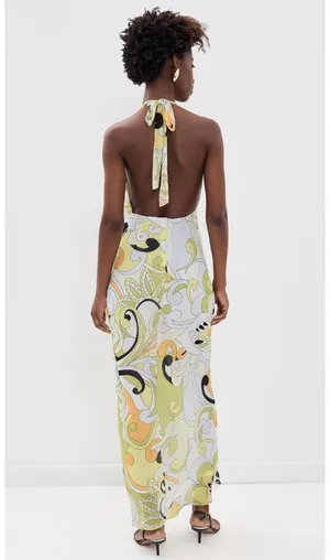 Lexie Plunge Maxi Dress, Pelicano Multi thumbnail 2