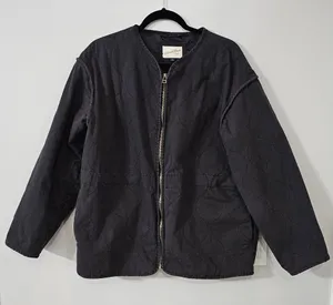 Universal Threads Women’s Black jacket.  Large  Adjustable waist. thumbnail 1