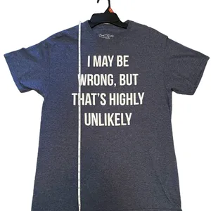 Medium, heathered‎ blue graphic T-shirt women’s made by live outside the limits. thumbnail 2