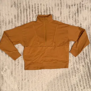 Richer Poorer Women Quarter Zip Sweatshirt Tobacco Brown Small Pullover thumbnail 2