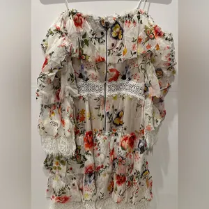 Alice and Olivia Floral Ruffle mini dress thumbnail 6