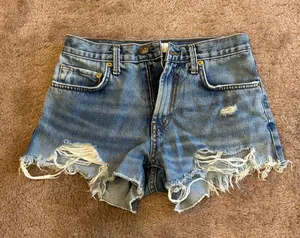 Aviator Nation Stoked Jean Denim Shorts Size 24 thumbnail 1