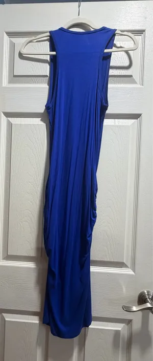 Venus blue ruched bodycon dress M thumbnail 3